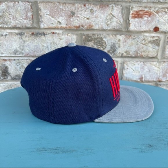 Hurley Snapback Hat Navy Gray Red Logo“Born From Water”Adjustable Cap Surf Skate - Picture 2 of 8